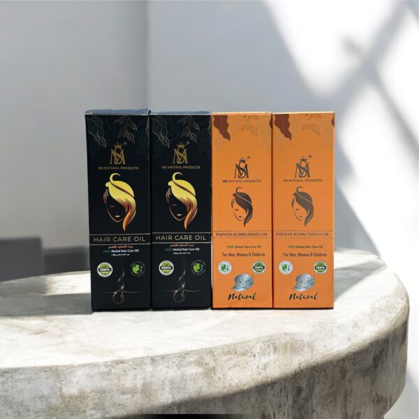 Hair Care Oil + Papaya Skin Oil 500 ML Combo